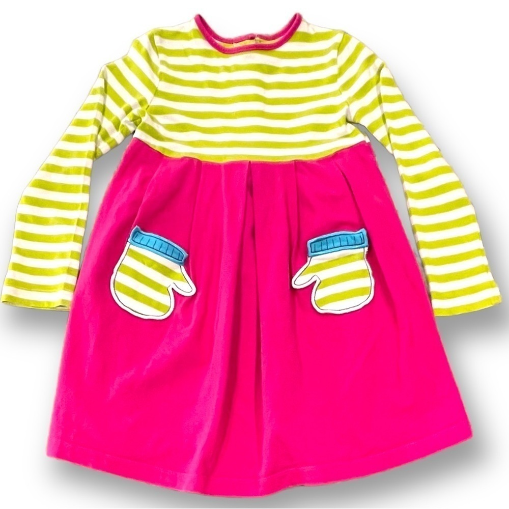 J. Khaki Girls Size 5 Appliquéd Mitten Dress
